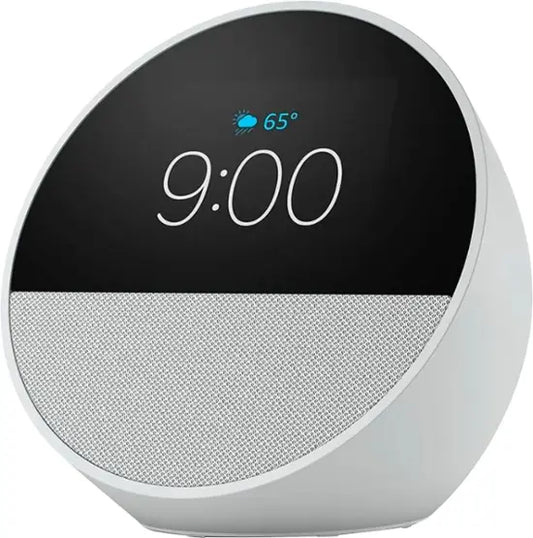 Amazon Echo Spot (2024 release), Smart alarm clock with vibrant sound and Alexa