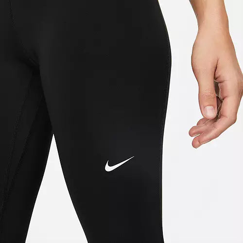 Nike Women's Pro Mid-Rise Mesh-Paneled Leggings