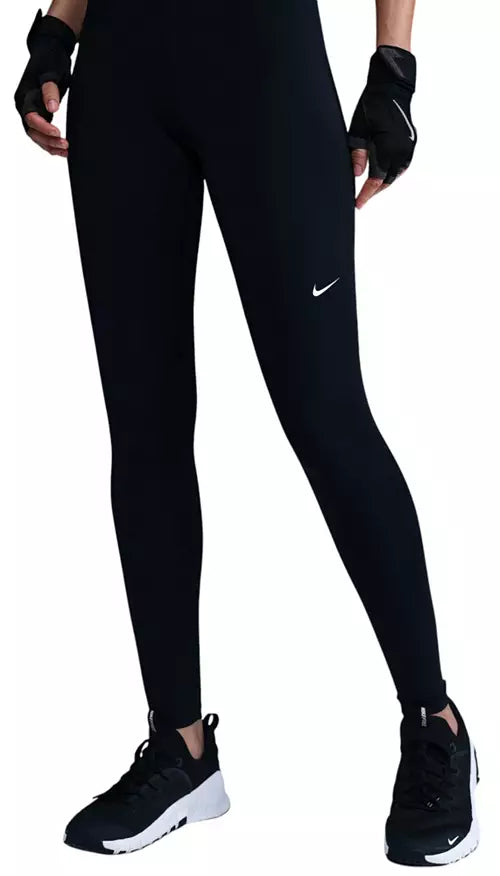 Nike Women's Pro Mid-Rise Mesh-Paneled Leggings