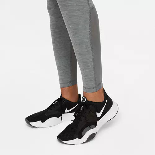 Nike Women's Pro Mid-Rise Mesh-Paneled Leggings