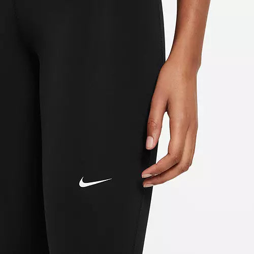 Nike Women's Pro Mid-Rise Mesh-Paneled Leggings