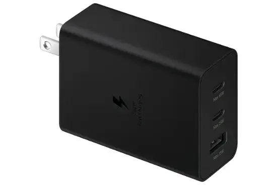 Samsung - Super Fast Charging 65W Trio Adapter - Black