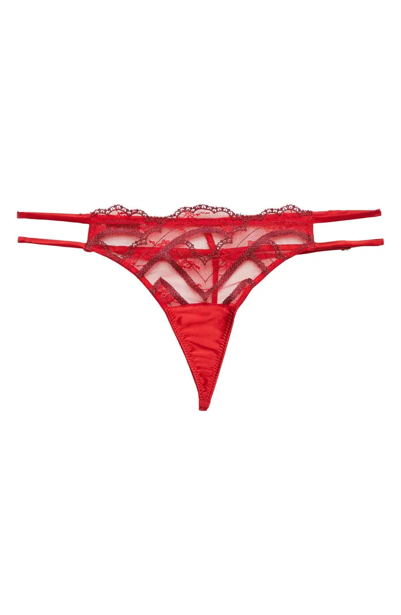 Fleur Du Mal Hendrix Embroidered G-String