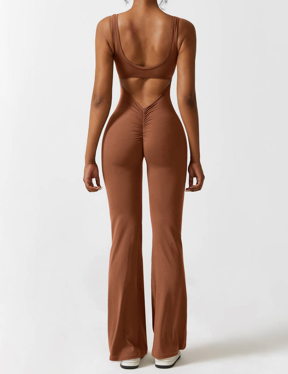 Yeoreo V-Back Flared Jumpsuit