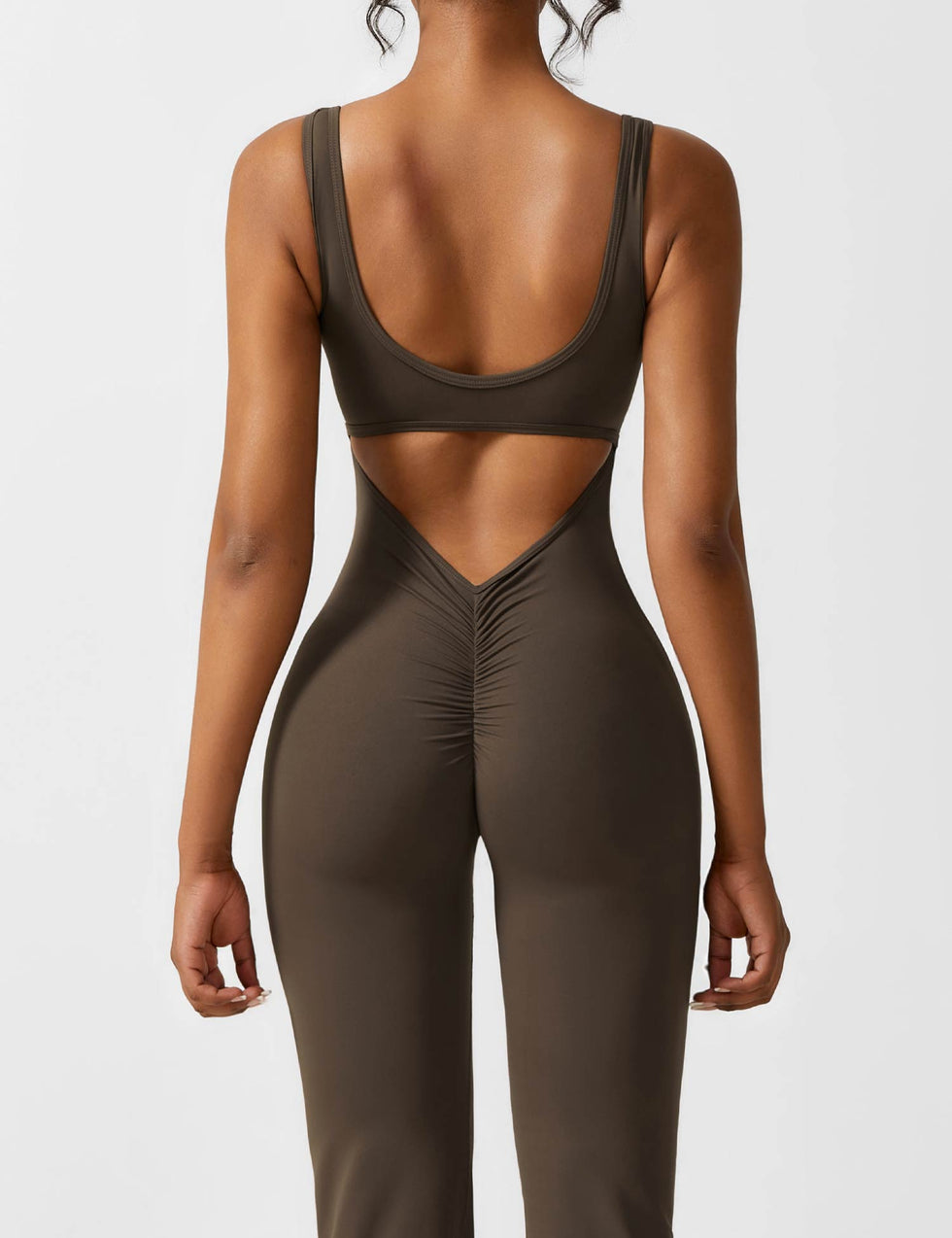 Yeoreo V-Back Flared Jumpsuit