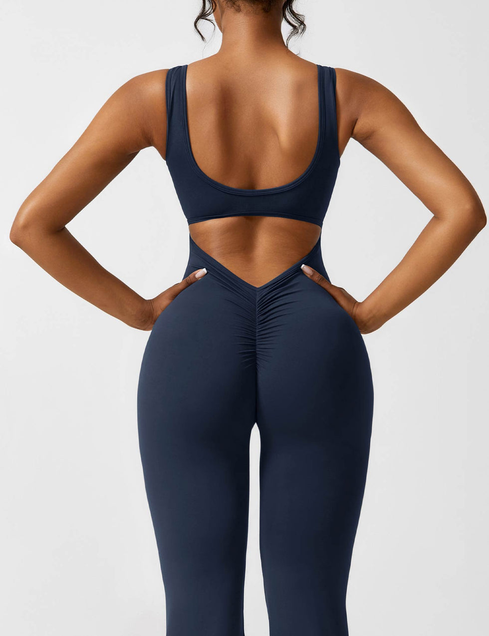 Yeoreo V-Back Flared Jumpsuit