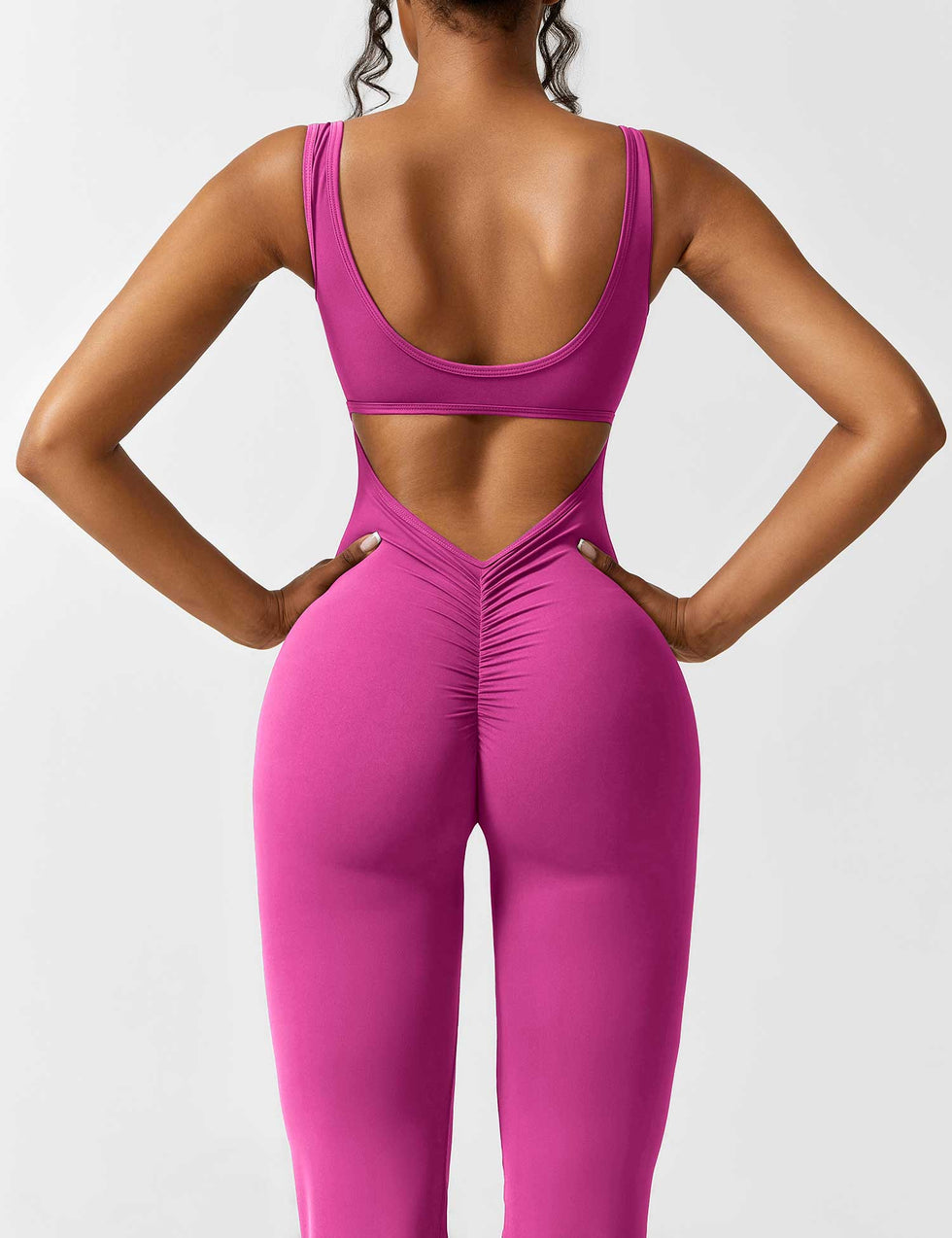 Yeoreo V-Back Flared Jumpsuit